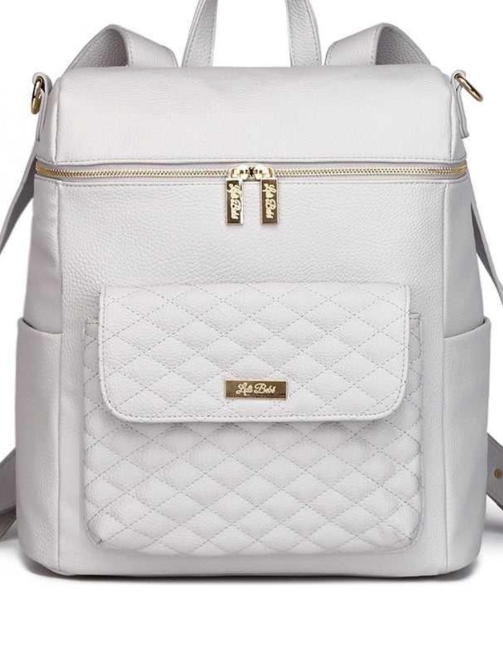 Monaco Signature Diaper Backpack - Stone Grey